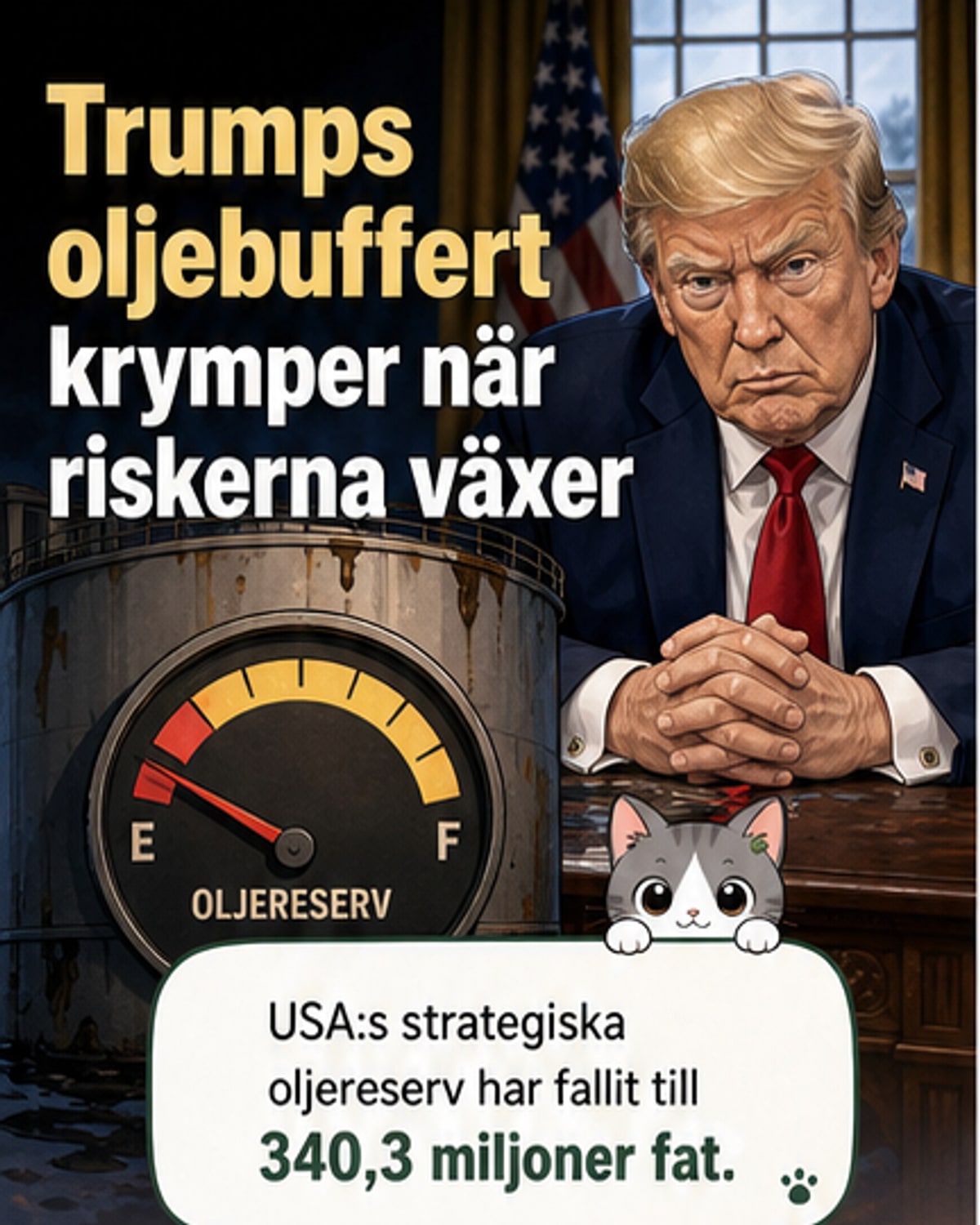 USA:s oljekris: nödlager på botten