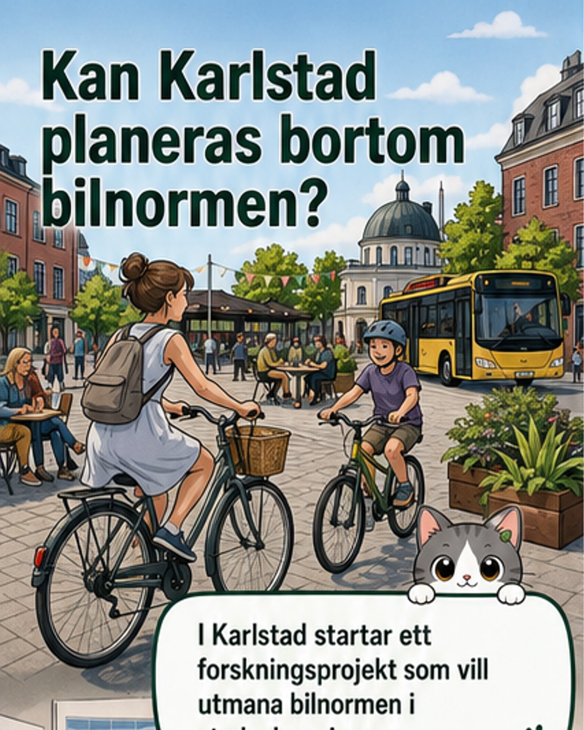 Forskar på att bryta bilens norm i stadsplanering