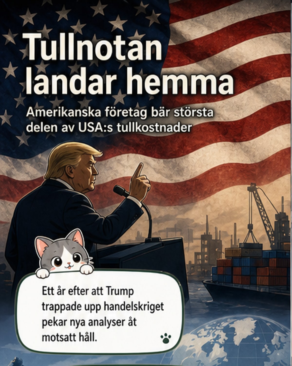 Amerikanska företag bär tullbördan