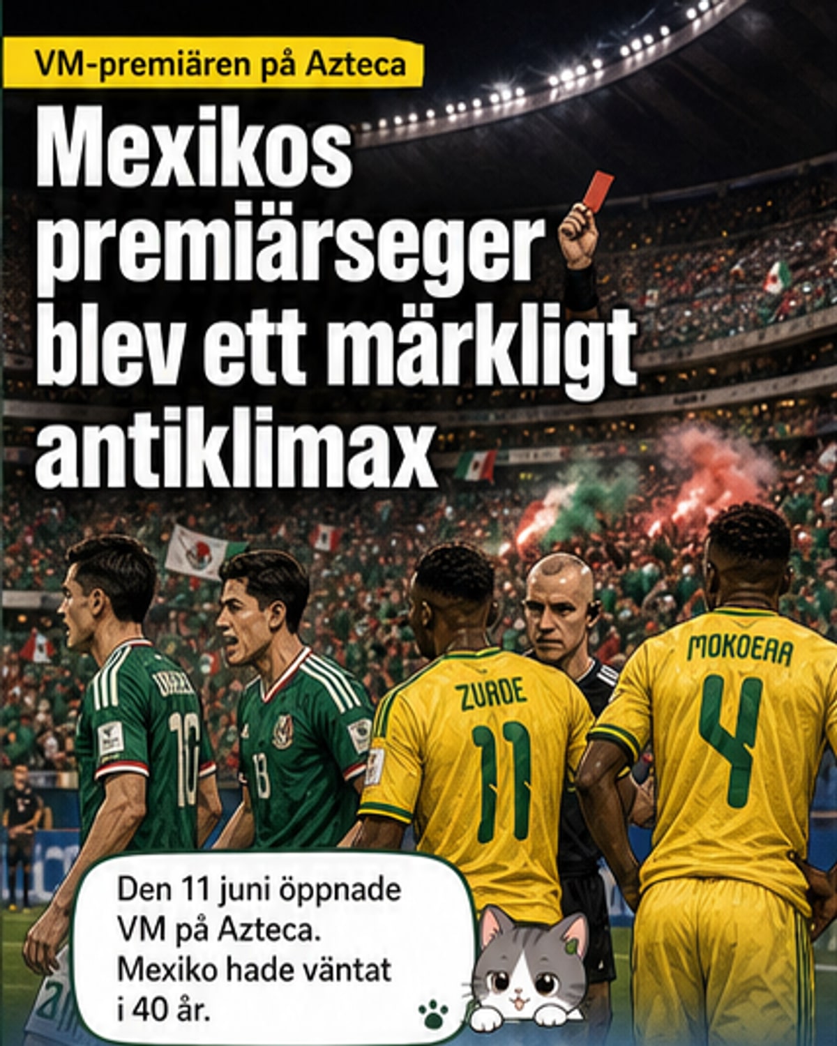 Mexiko vann – men VM-premiären var en besvikelse