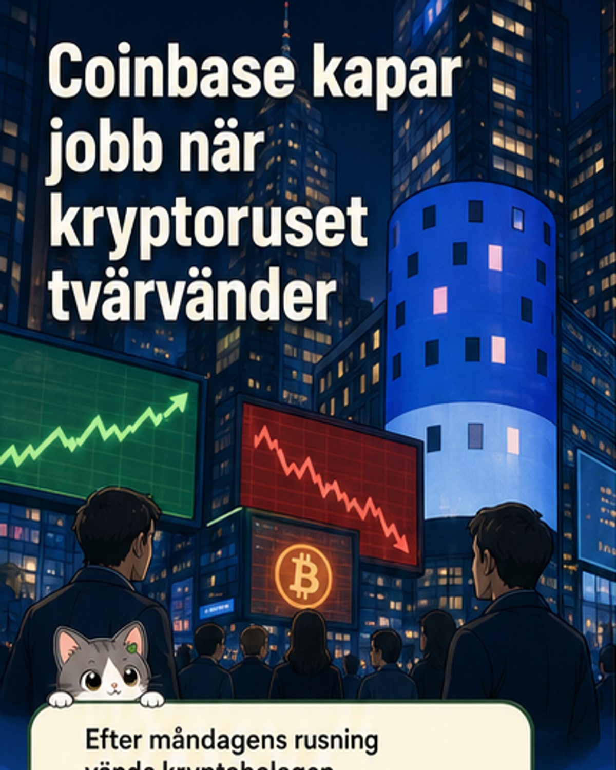 Coinbase varslar 700 – AI ersätter arbete