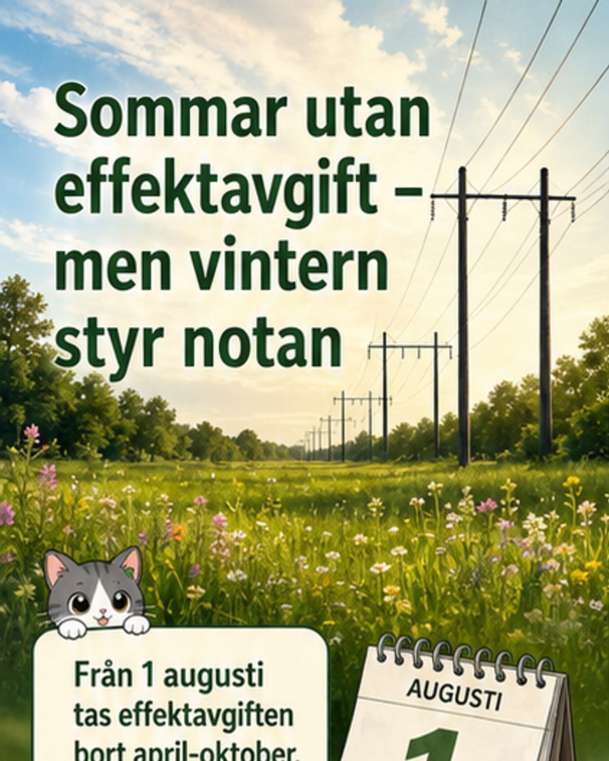 Ingen effektavgift på sommaren