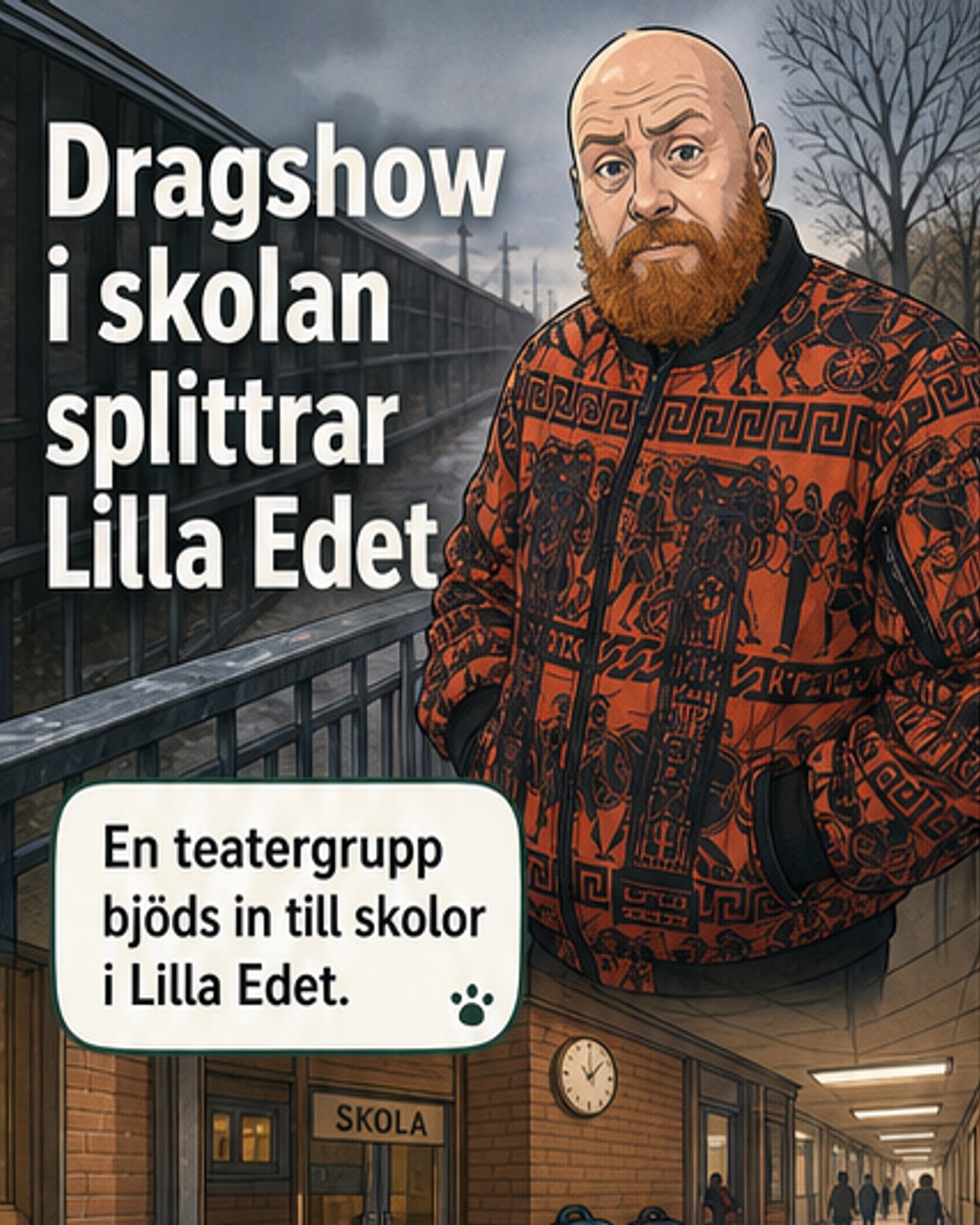 Teatergrupp väcker debatt i Lilla Edet