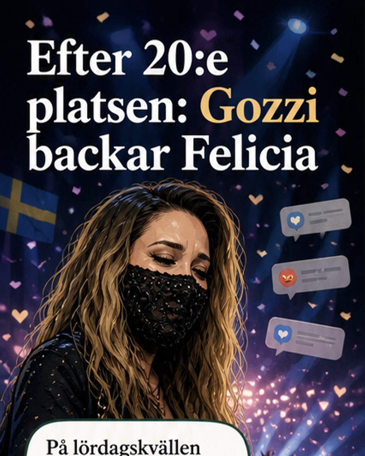 Gozzi stödjer Felicia efter misslyckat Eurovision