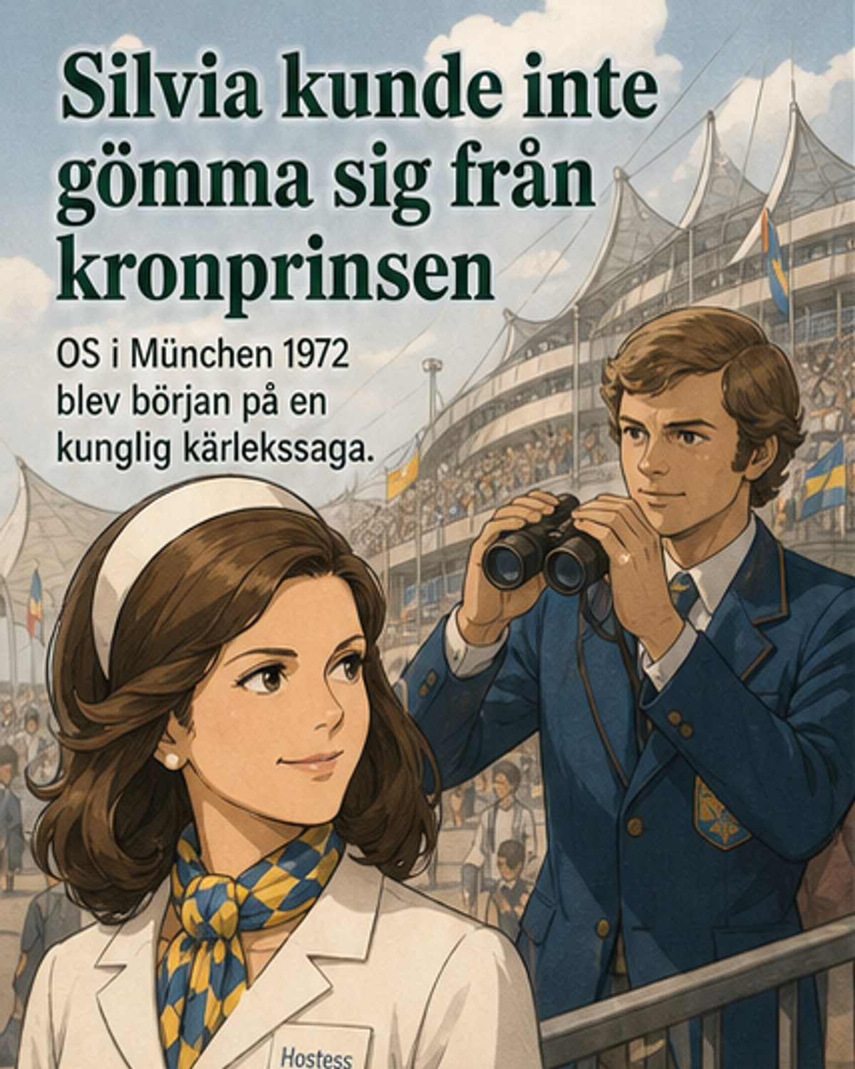 Silvia försökte undvika kungen – men han såg henne genom kikare