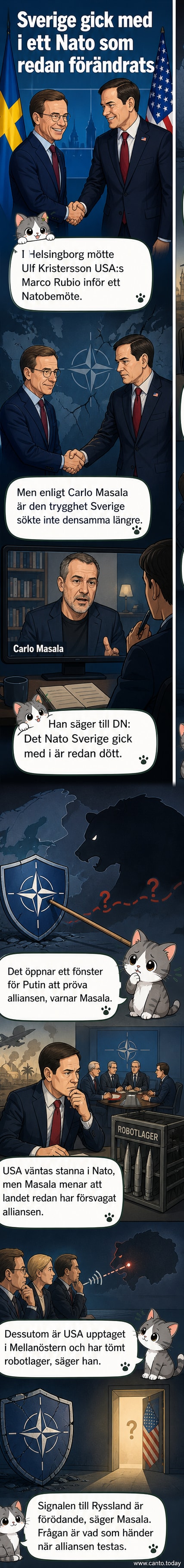 Statsminister Ulf Kristersson och USA:s utrikesminister Marco Rubio möts under Natos utrikesministermöte i Helsingborg.