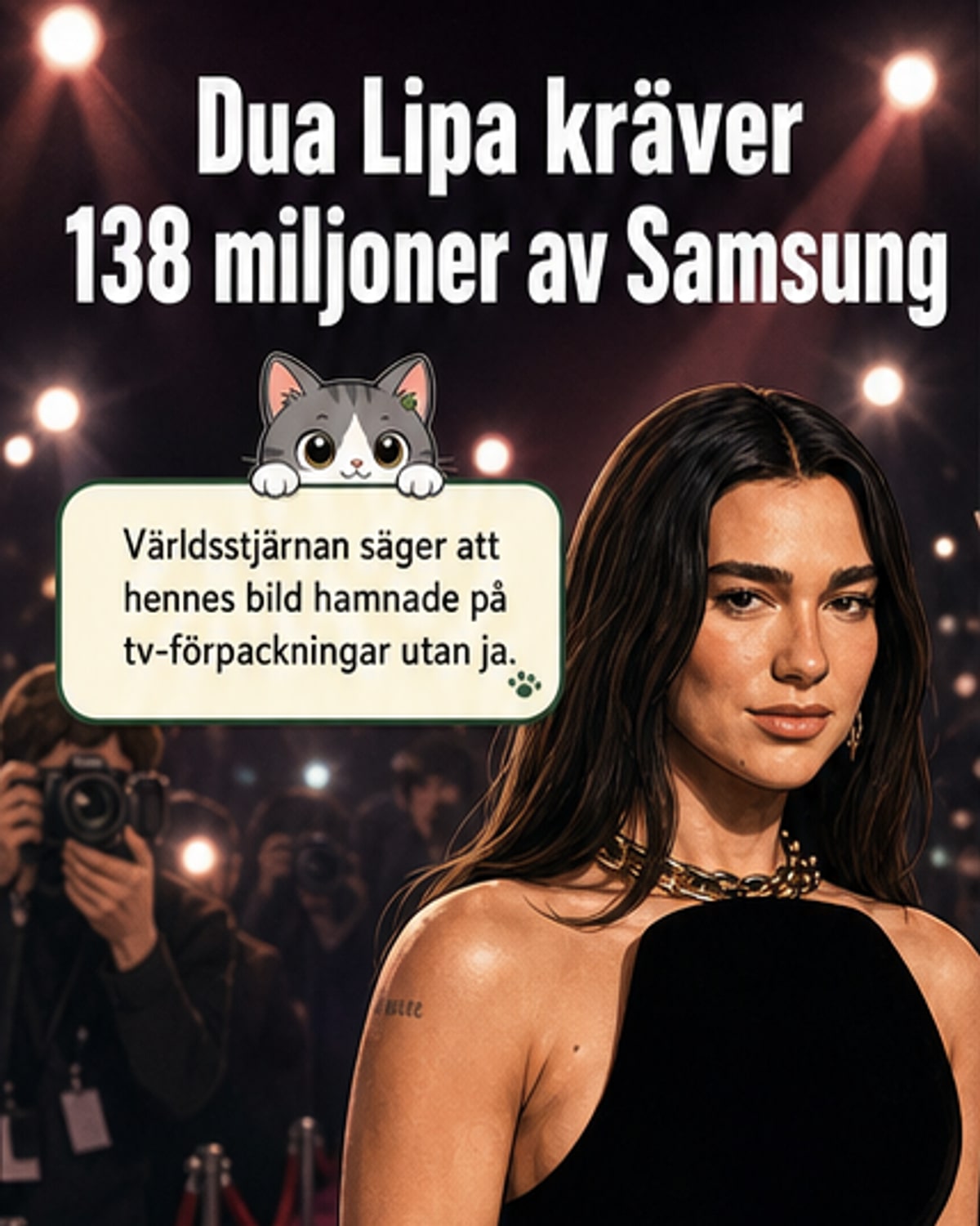 Dua Lipa stämmer Samsung