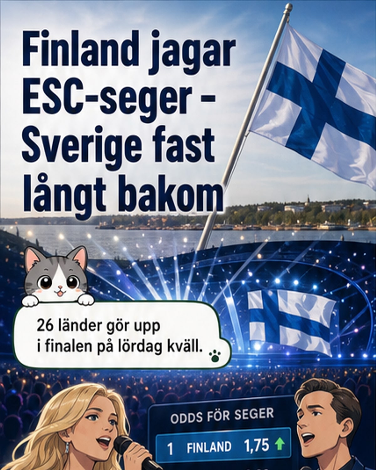 Finland storfavorit i ESC-finalen