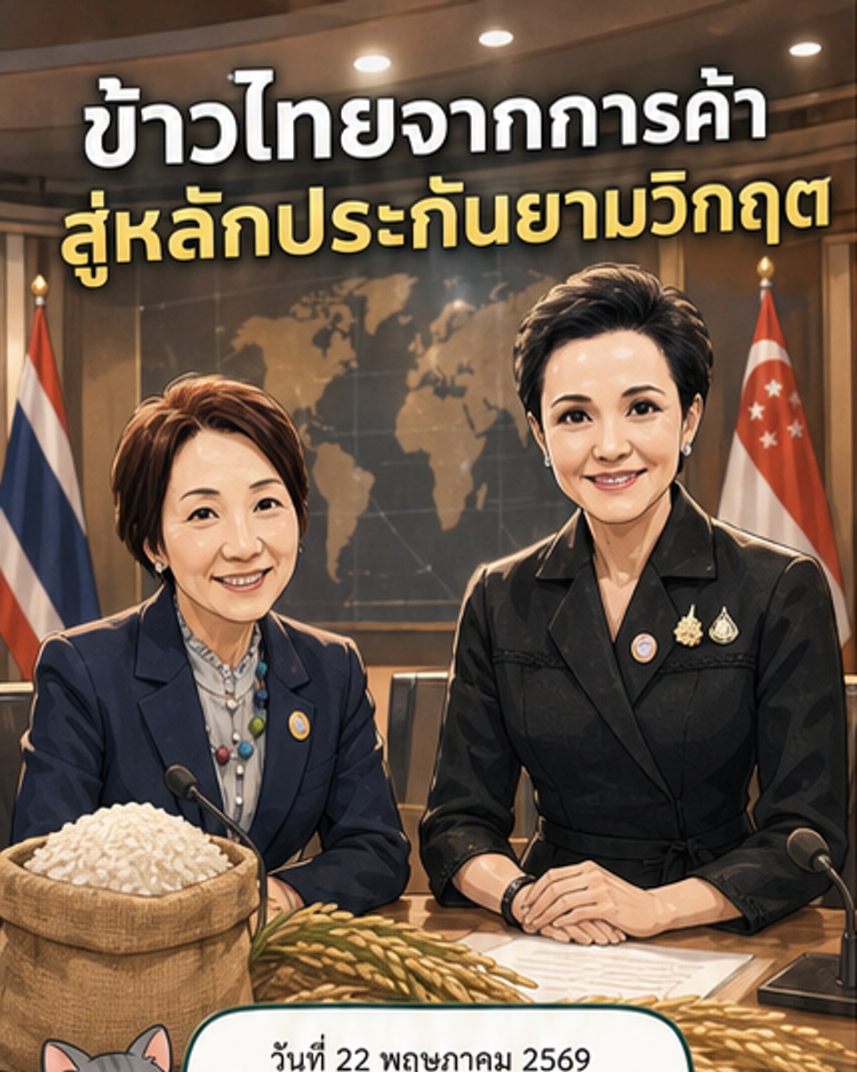 ไทย-สิงคโปร์ร่วมมือรับมือวิกฤตอาหาร