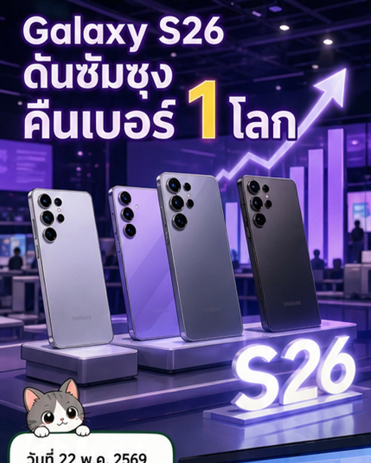 Galaxy S26 ครองแชมป์โลกไตรมาสแรก