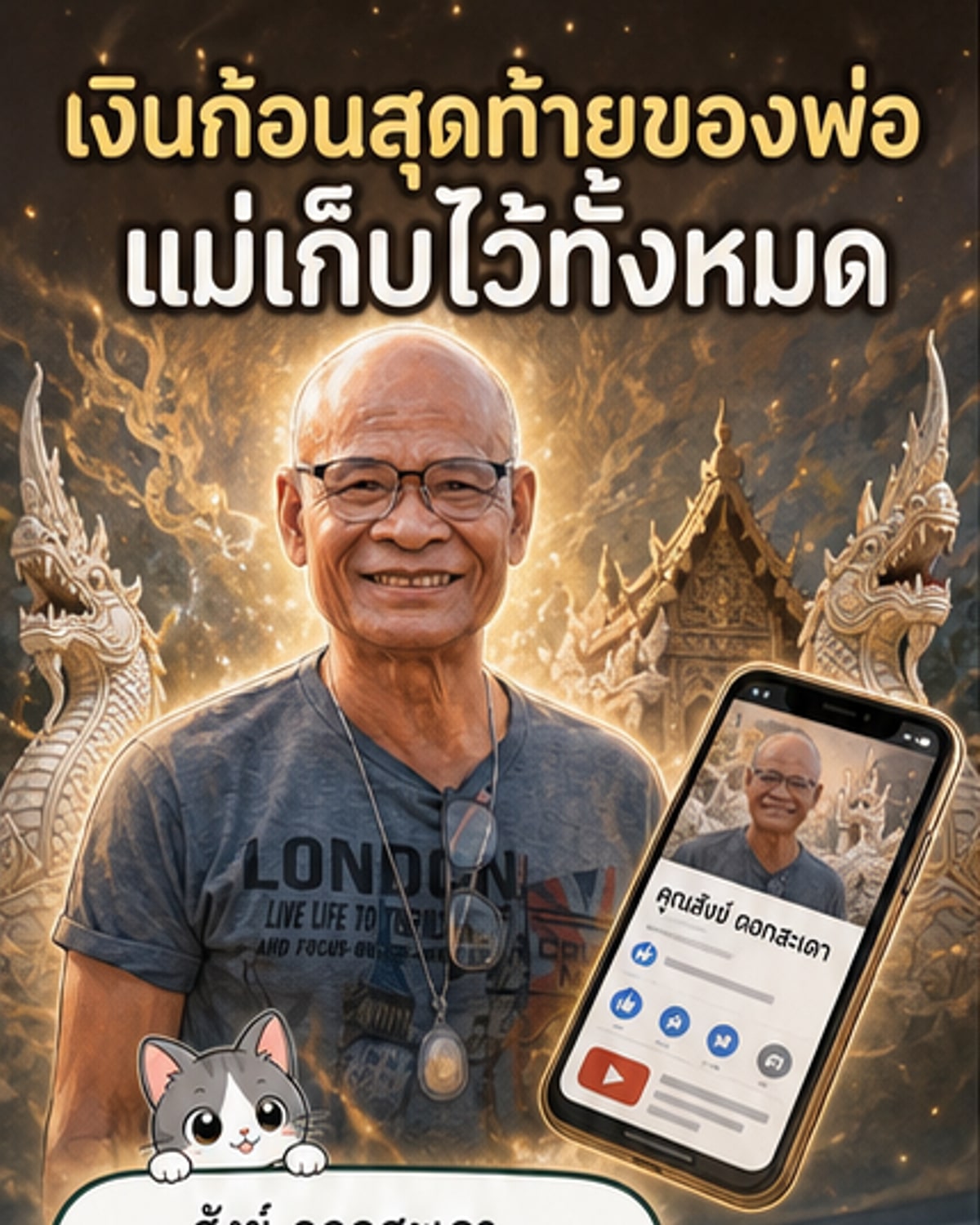 ลูกชายสานต่อช่องพ่อ หลังสังข์ ดอกสะเดา เสียชีวิต