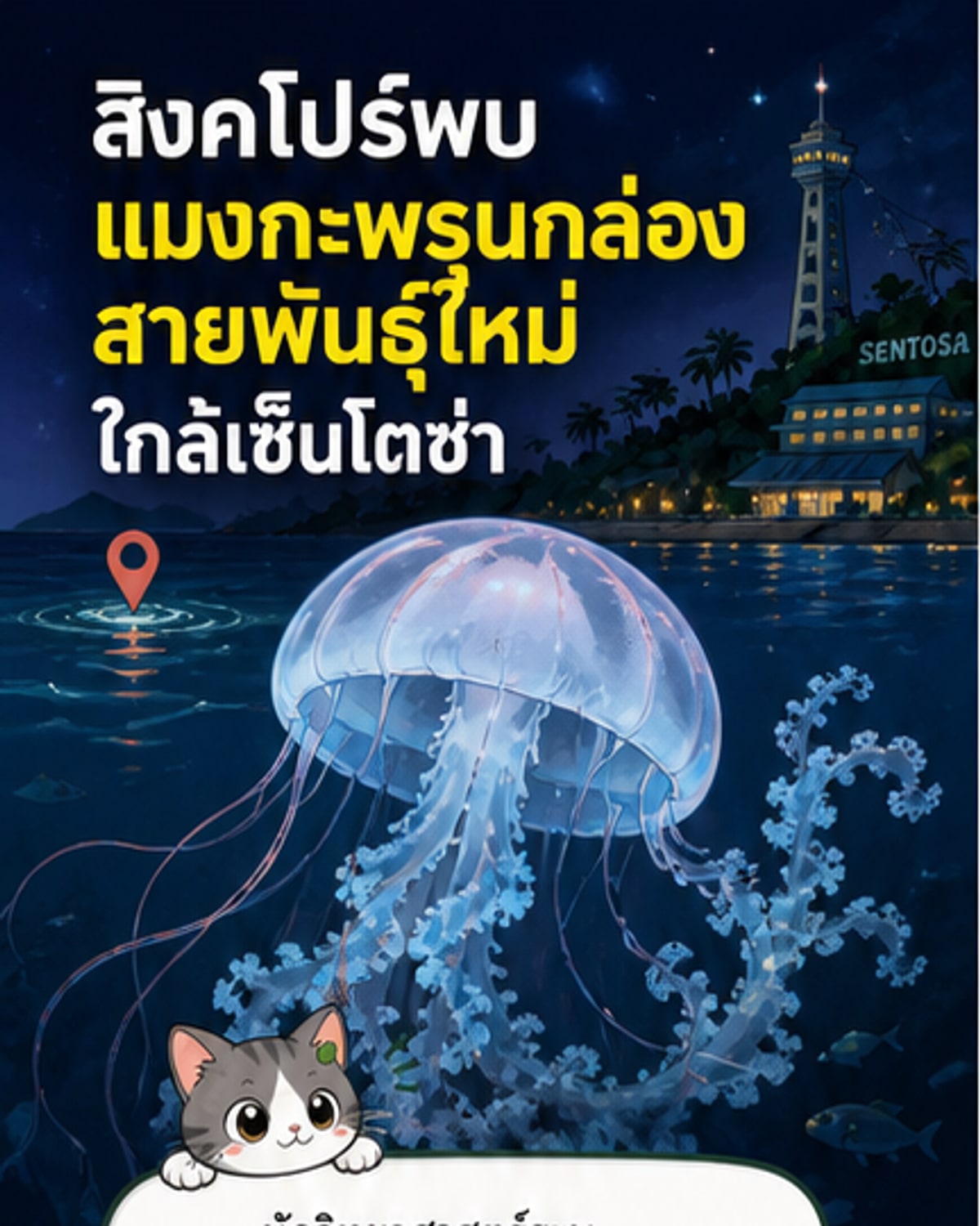 พบแมงกะพรุนกล่องสายพันธุ์ใหม่ในสิงคโปร์