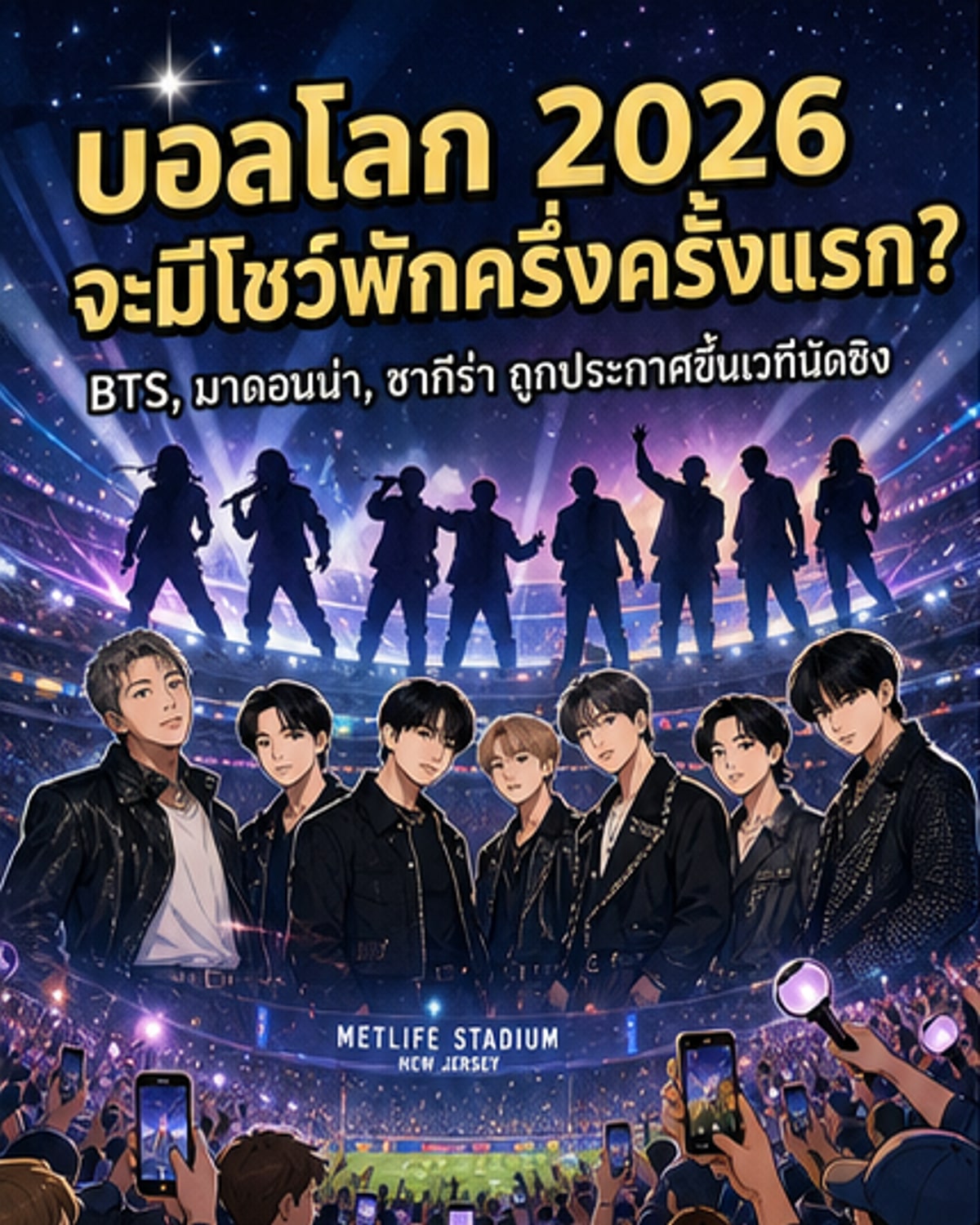 ฟีฟ่าเปิดตัวโชว์พักครึ่งนัดชิงบอลโลก