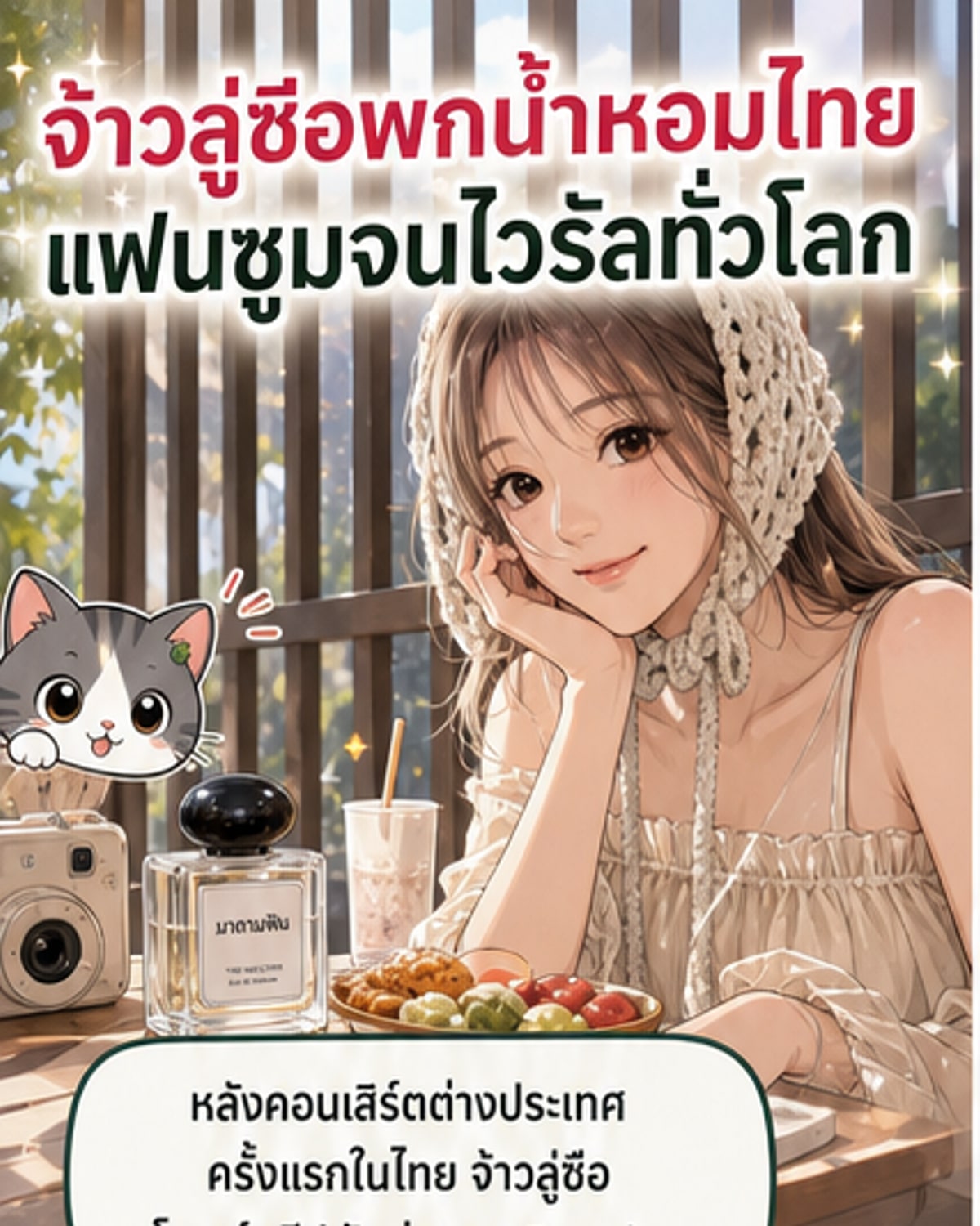 จ้าวลู่ซือเปิดตัวน้ำหอมไทยที่ใช้