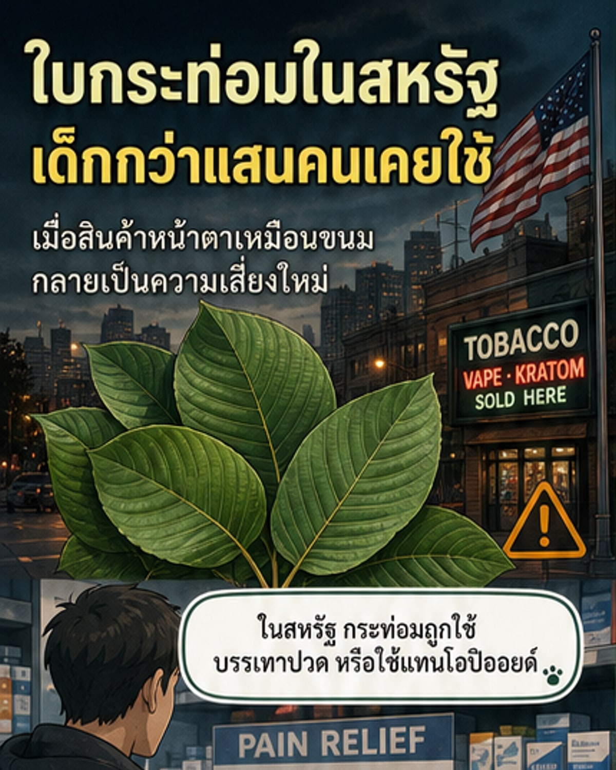 ‘กระท่อม’ ระบาดในเยาวชนสหรัฐ