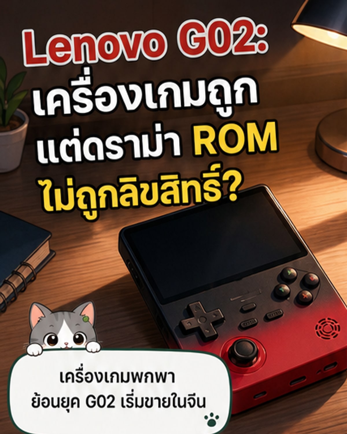 เลอโนโวปล่อยเครื่องเกมพกพา แต่มากับดราม่าลิขสิทธิ์