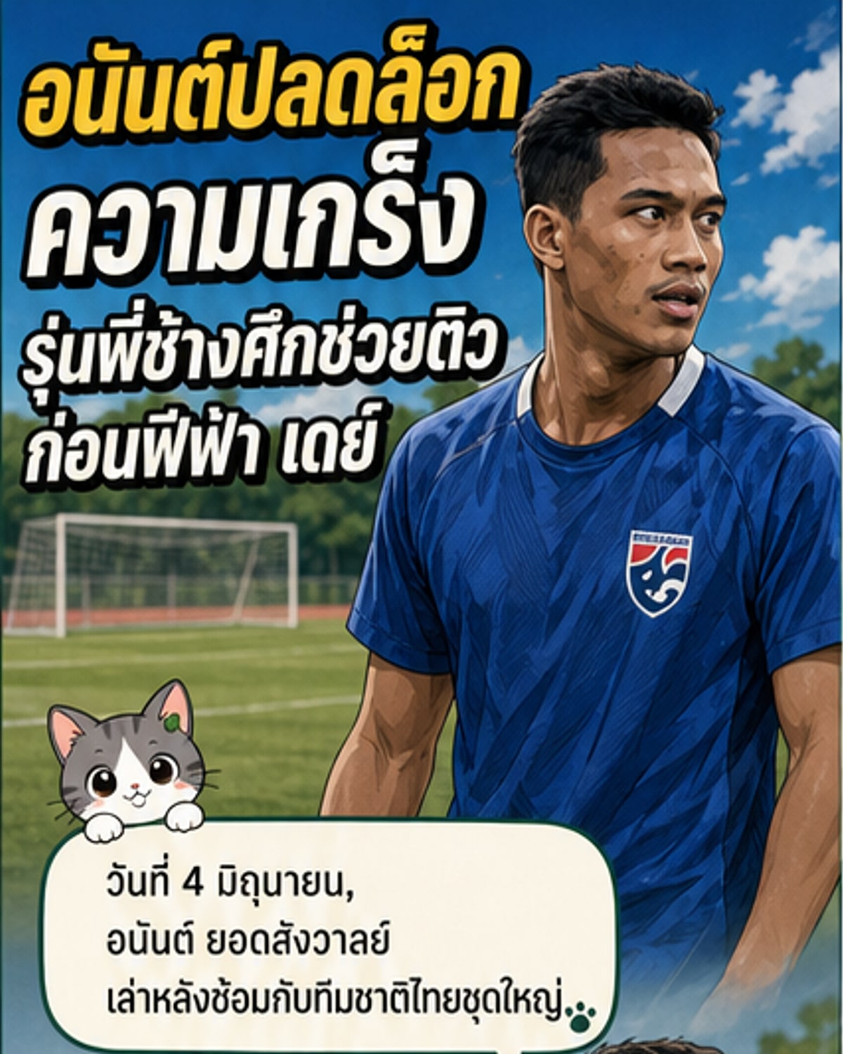 รุ่นพี่ช่วยปลดล็อกความเกร็งในแคมป์ช้างศึก