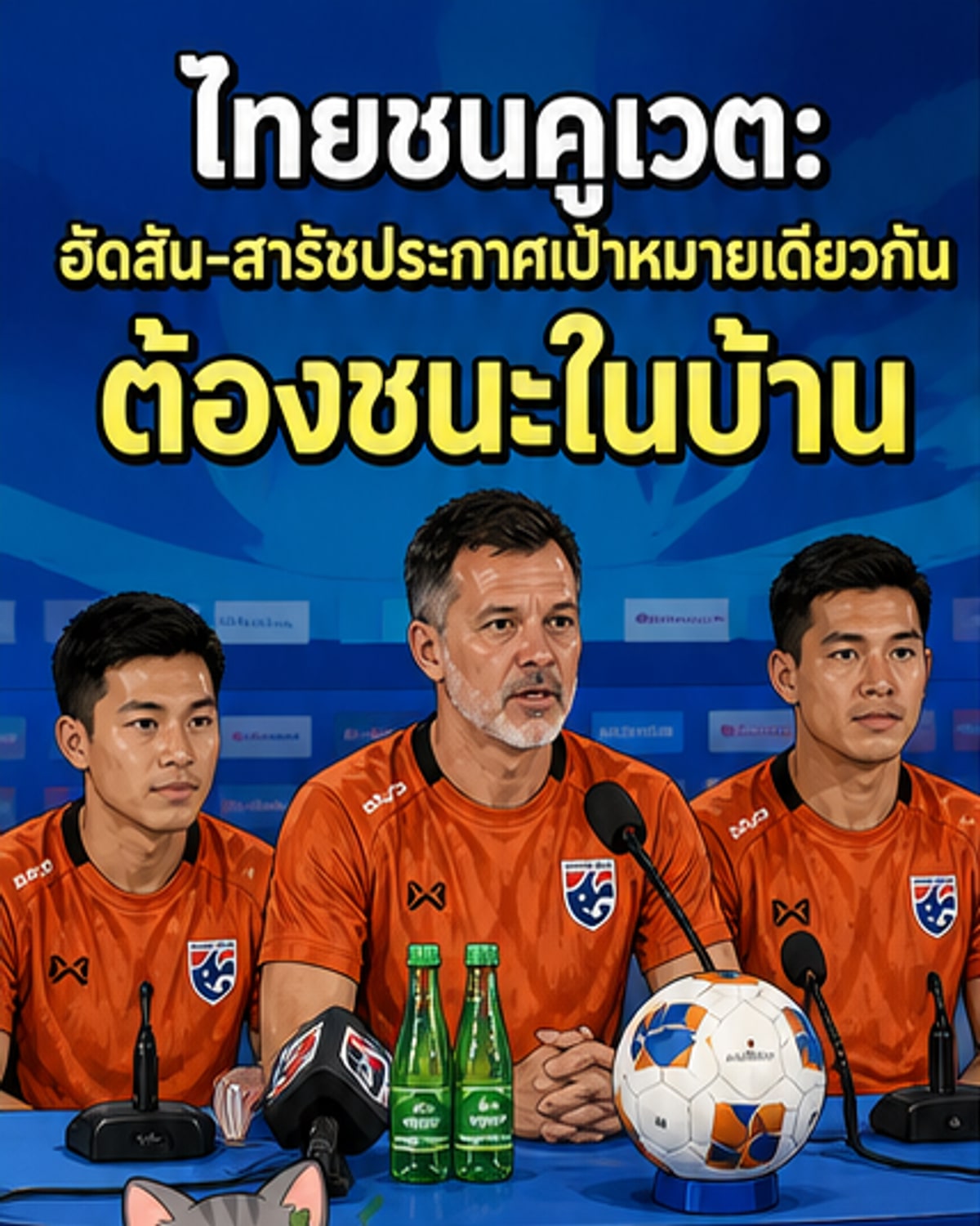 ฮัดสัน-สารัช หวังไทยคว้าชัยเหนือคูเวต