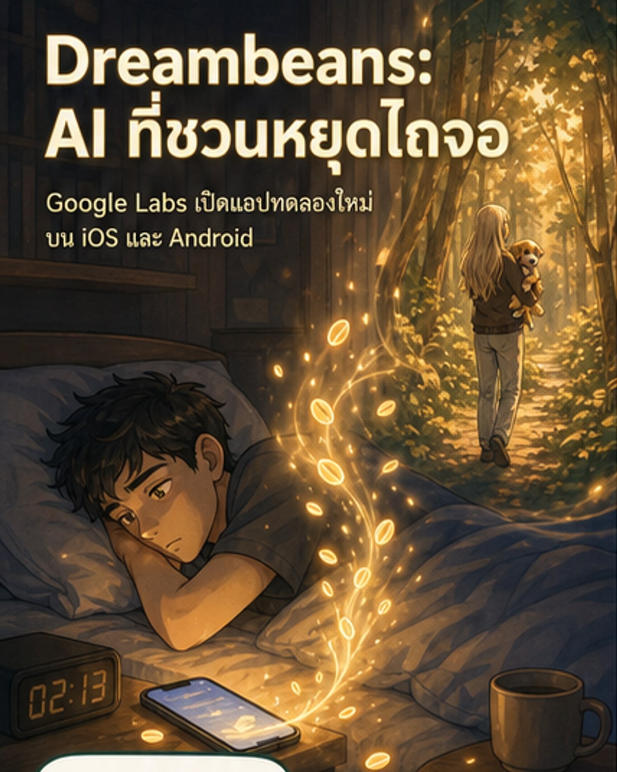 กูเกิลเปิดตัว Dreambeans แอป AI ถอนพิษติดจอ