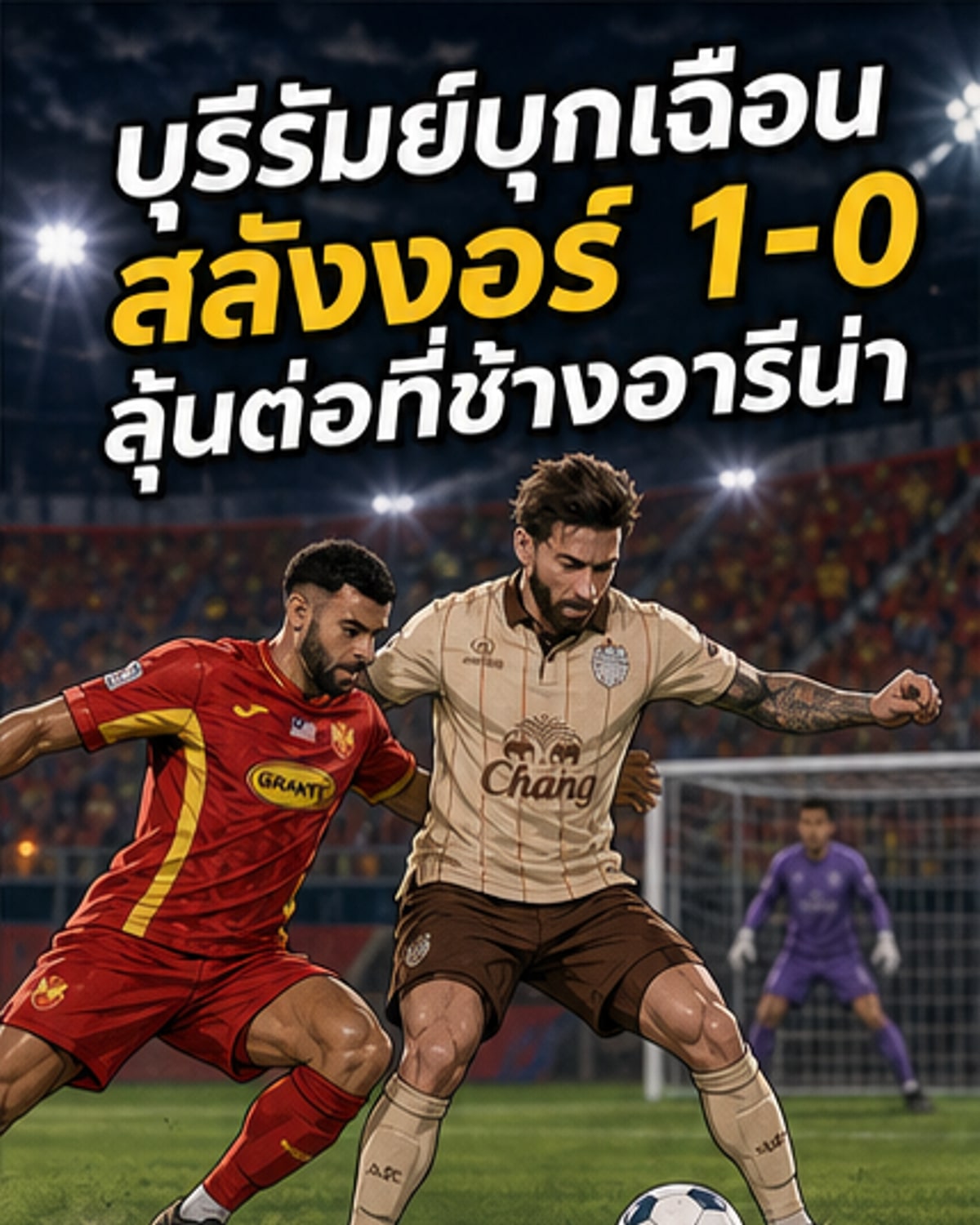 บุรีรัมย์บุกเฉือนสลังงอร์ 1-0 ศึกชิงแชมป์อาเซียน