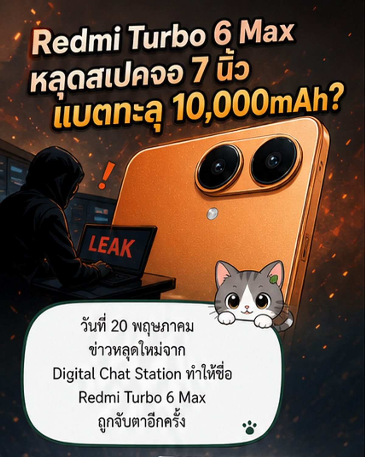 Redmi Turbo 6 Max จอ 7 นิ้ว แบตฯ 10,000mAh+