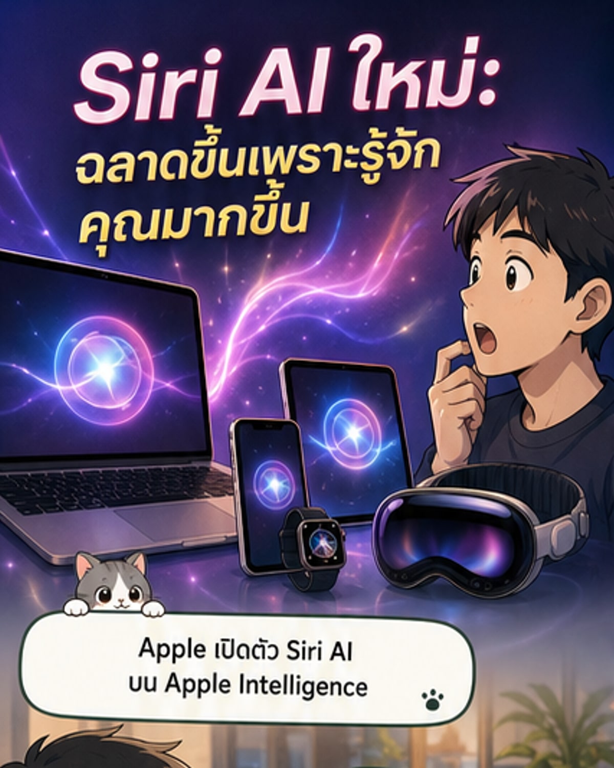 Apple เปิดตัว Siri AI ผู้ช่วยอัจฉริยะรุ่นใหม่