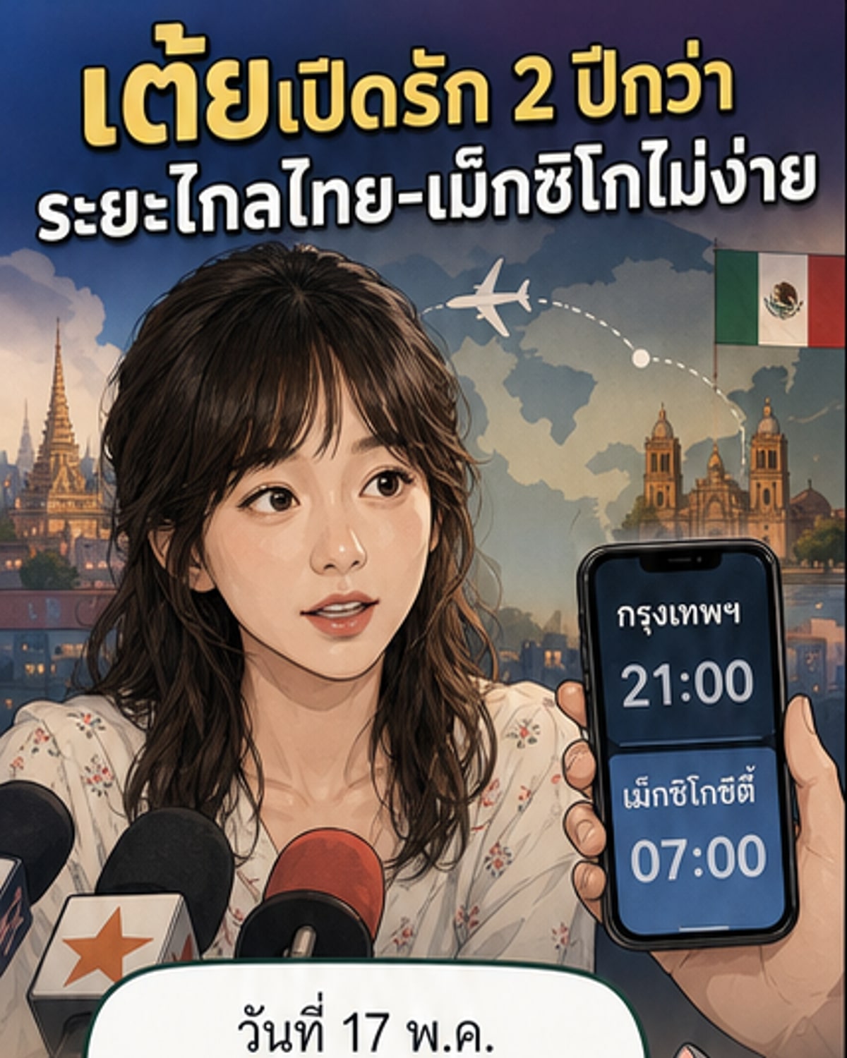 เต้ย คบแฟนเม็กซิกัน 2 ปีแล้ว