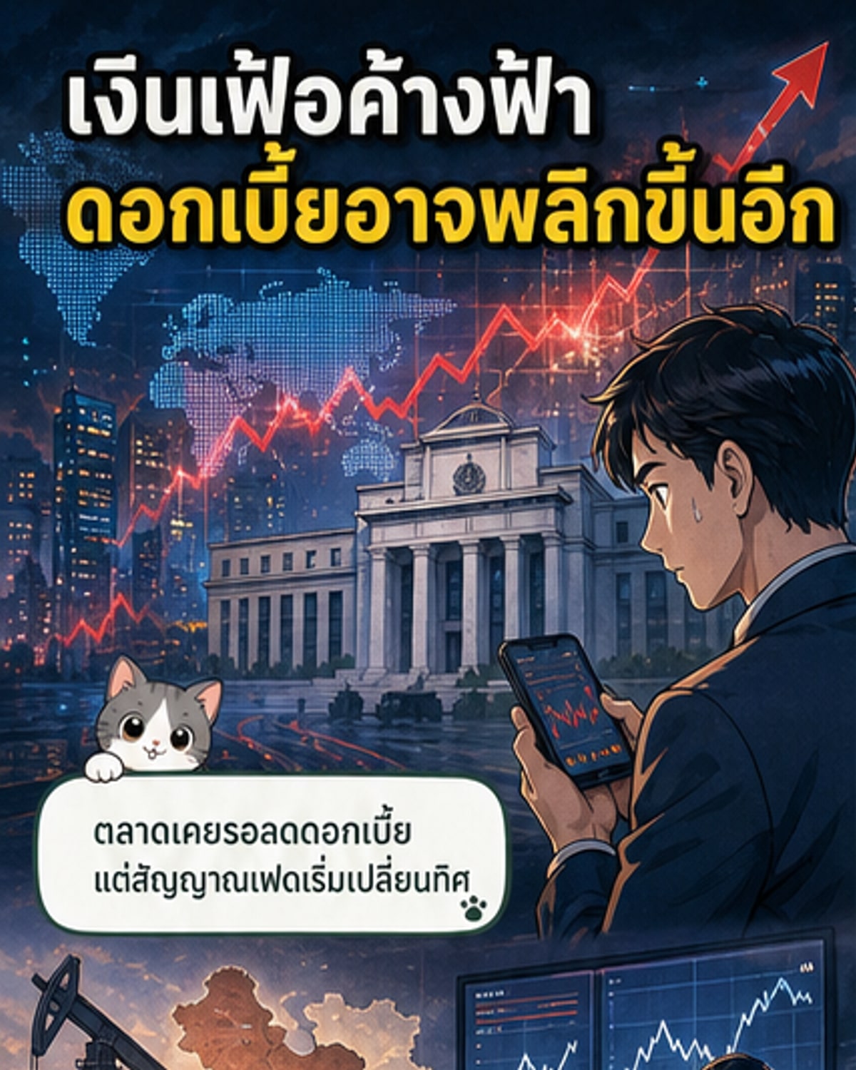 เงินเฟ้อพ่นพิษ ดอกเบี้ยขาขึ้นรอบ 19 ปี