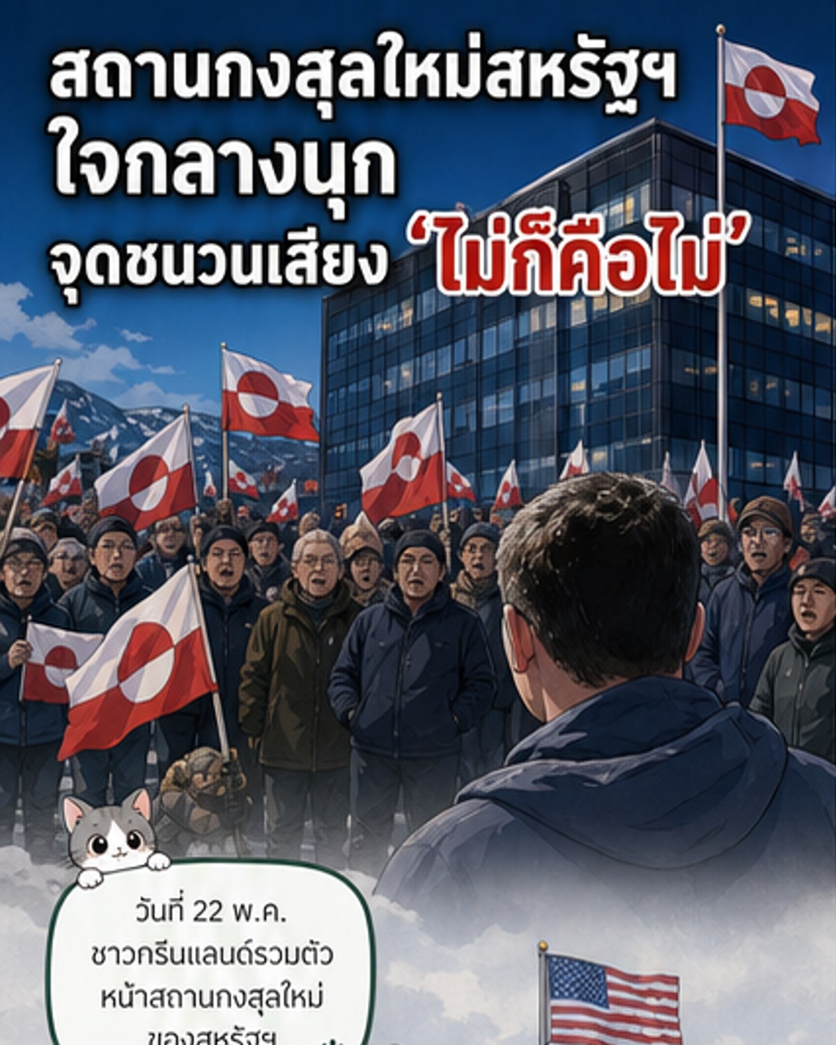 ชาวกรีนแลนด์ลุกฮือต้านสหรัฐฯ