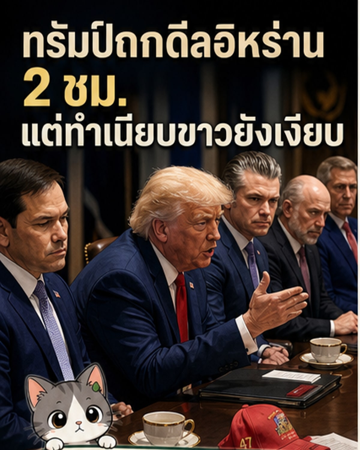 ทรัมป์ถกทีมความมั่นคง 2 ชม. เรื่องข้อตกลงอิหร่าน