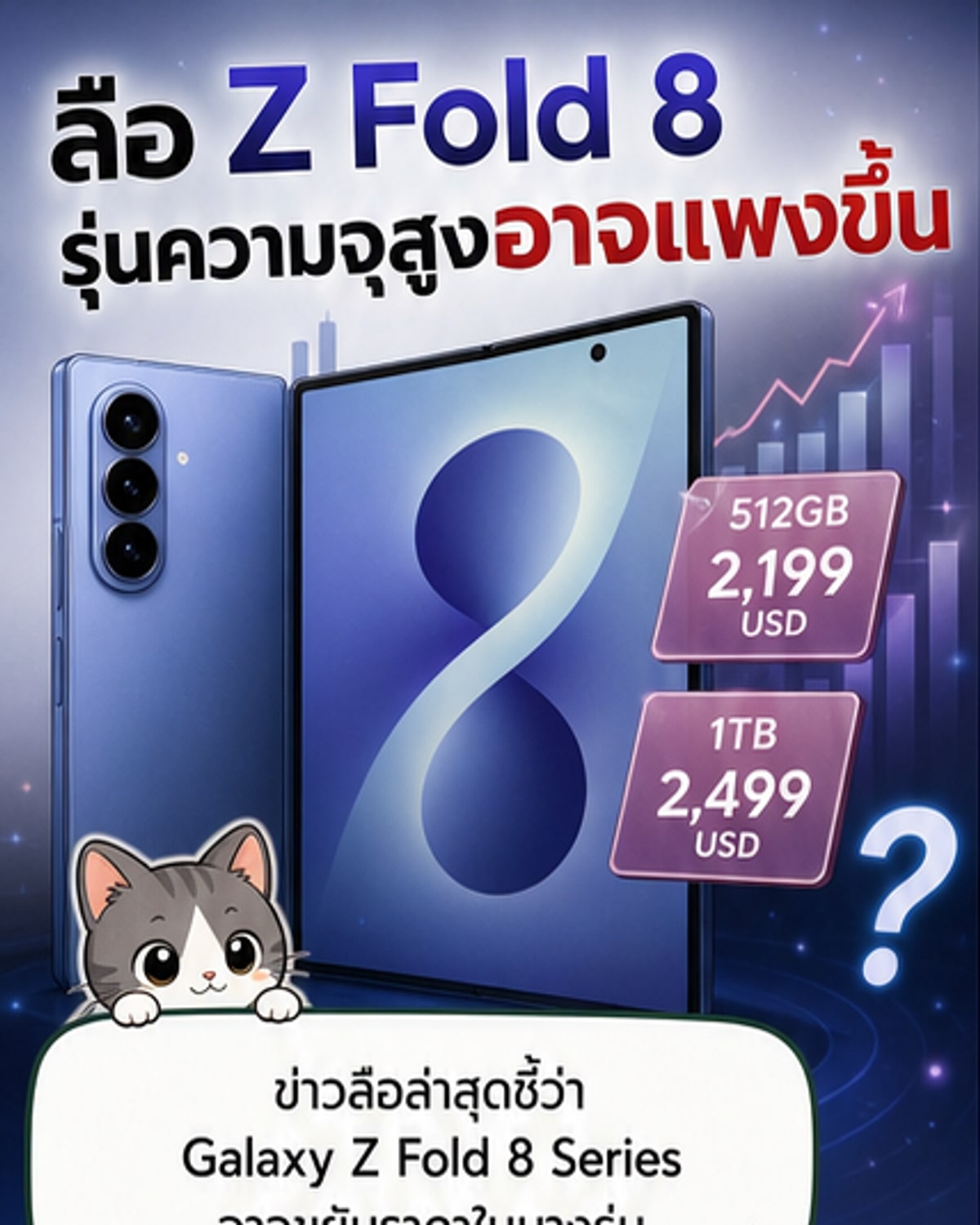 Galaxy Z Fold 8 อาจแพงขึ้น