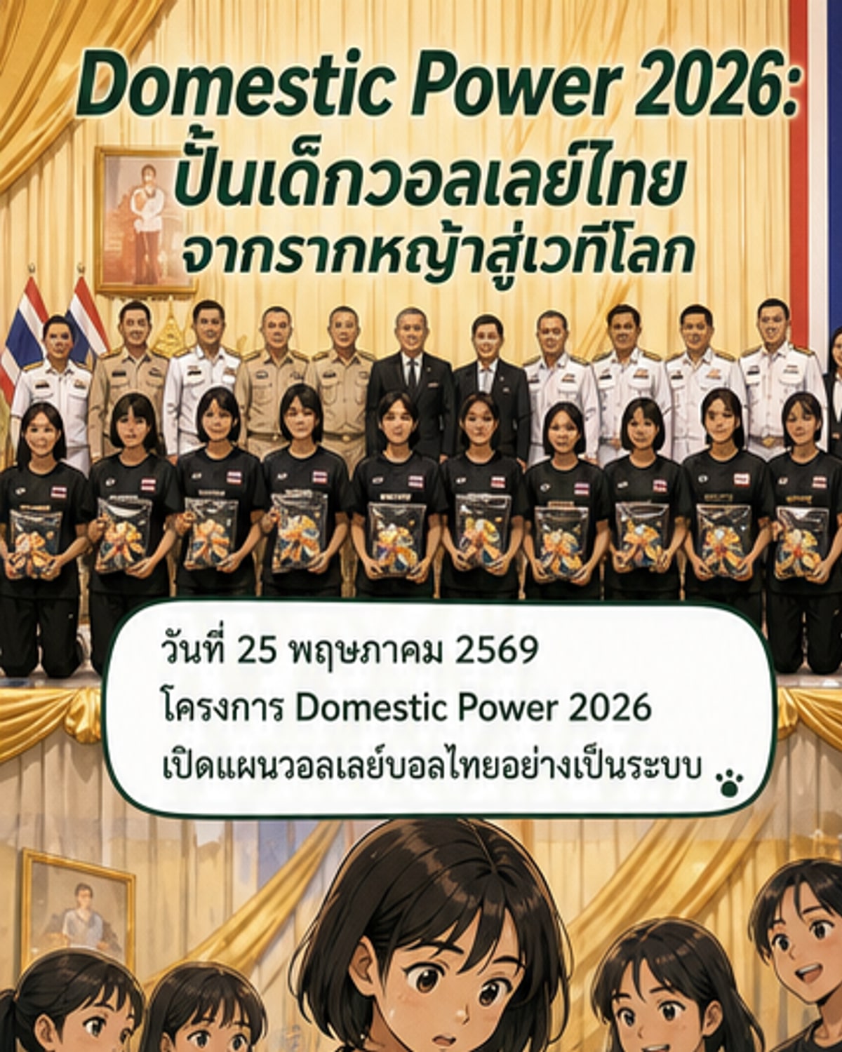 ปั้นลูกยางไทยสู่เวทีโลก ด้วยแผนรากหญ้าครบวงจร