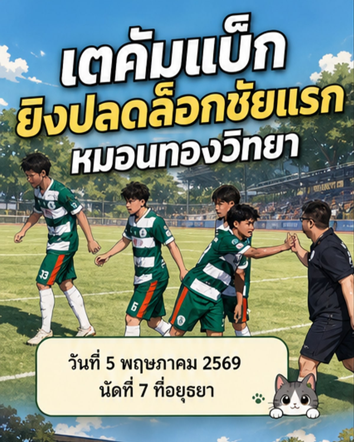 เต วรากร คัมแบ็กซัดประตูพาหมอนทองวิทยาชนะ