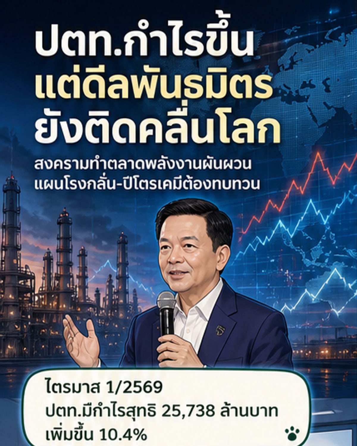 ปตท. เร่งแผนเทรดก๊าซ แม้พันธมิตรโรงกลั่นช้าลง