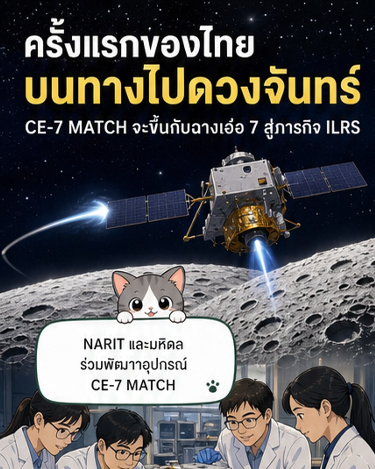 ภารกิจดวงจันทร์ครั้งแรกของไทย