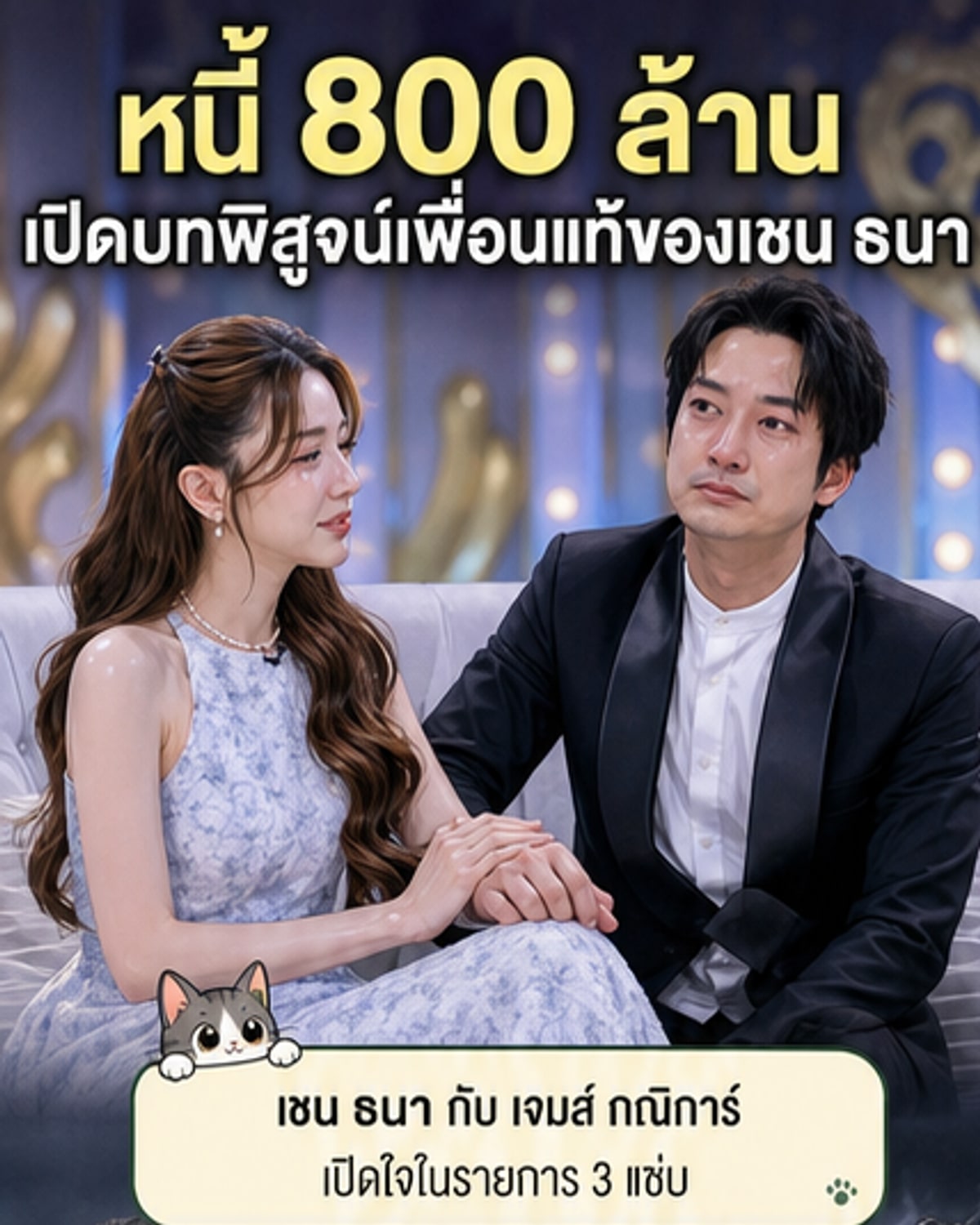 เชน ธนา เปิดใจทั้งน้ำตา หนี้ 800 ล้าน