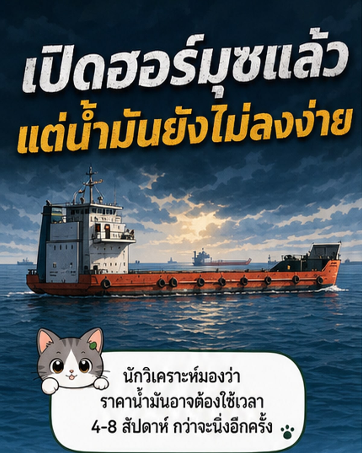 ราคาน้ำมันอาจยังผันผวนอีก 4-8 สัปดาห์