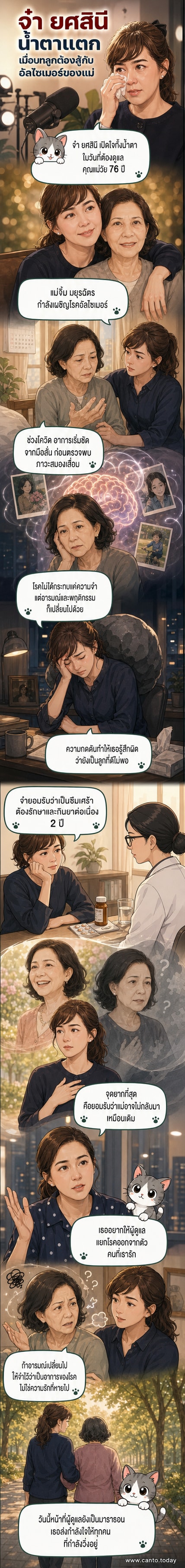 ภาพประกอบฉากผู้หญิงนั่งร้องไห้ ข้อความ 'จ๋า ยศสินี เปิดใจทั้งน้ำตา'