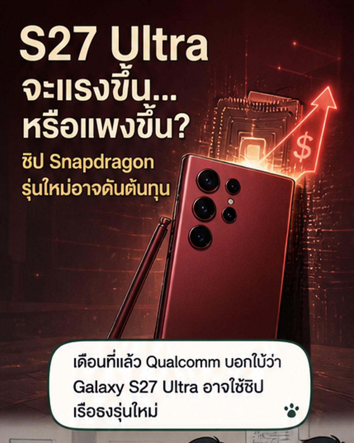 กาแลคซี่ S27 อัลตร้า อาจขึ้นราคา