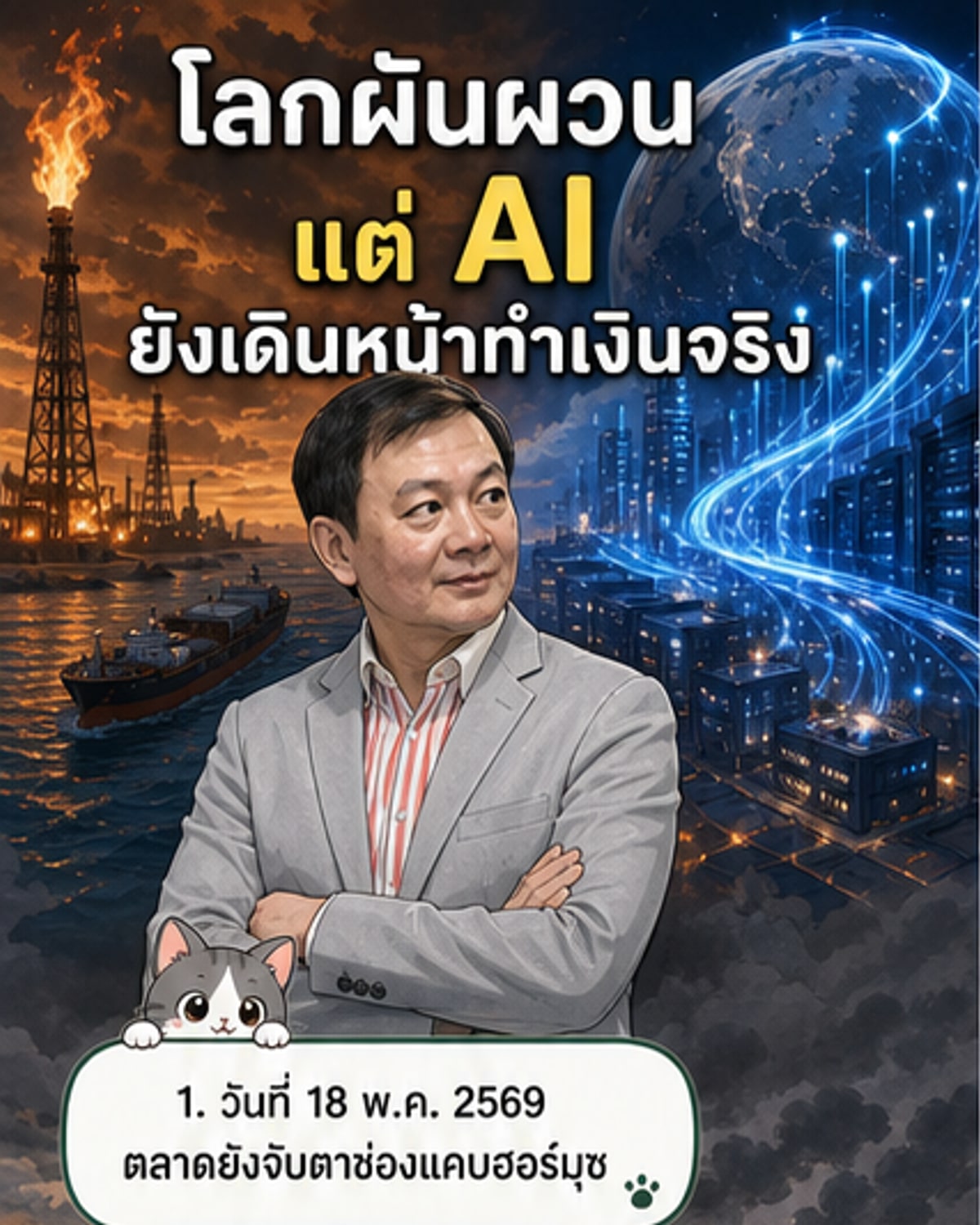 AI ยังเดินหน้าแม้โลกผันผวน