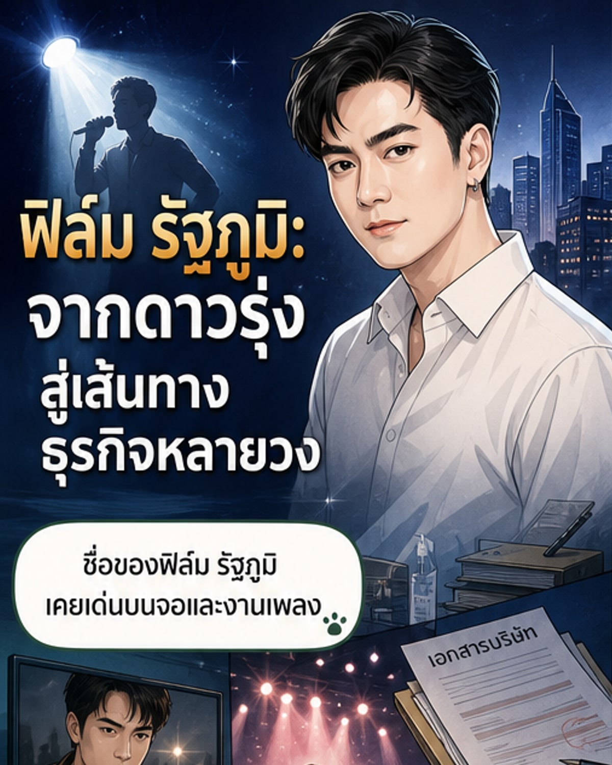 ฟิล์ม รัฐภูมิ ผันตัวจากดาราสู่นักธุรกิจ