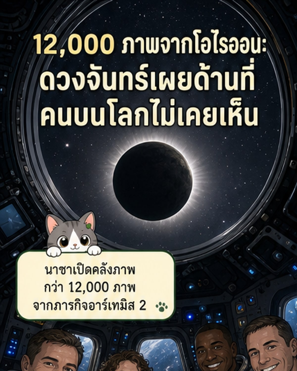 นาซาเปิดภาพจันทร์มุมใหม่ 12,000 ภาพ