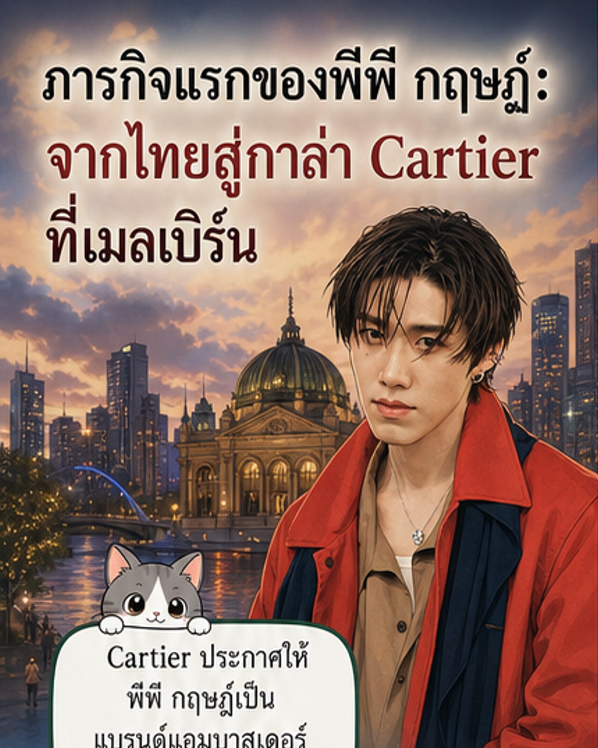 พีพี กฤษฏ์ ประเดิมภารกิจคนดังแอมบาสเดอร์ Cartier