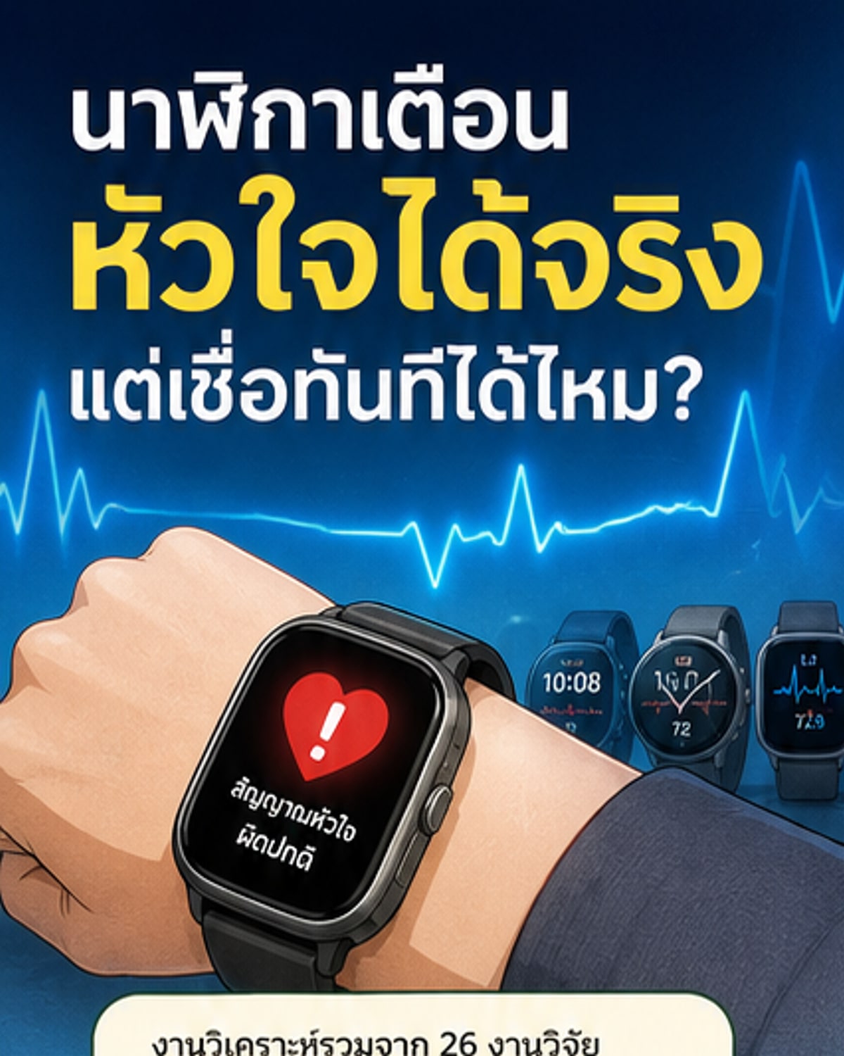 สมาร์ทวอชตรวจจับ AFib ได้แม่นจริงไหม?