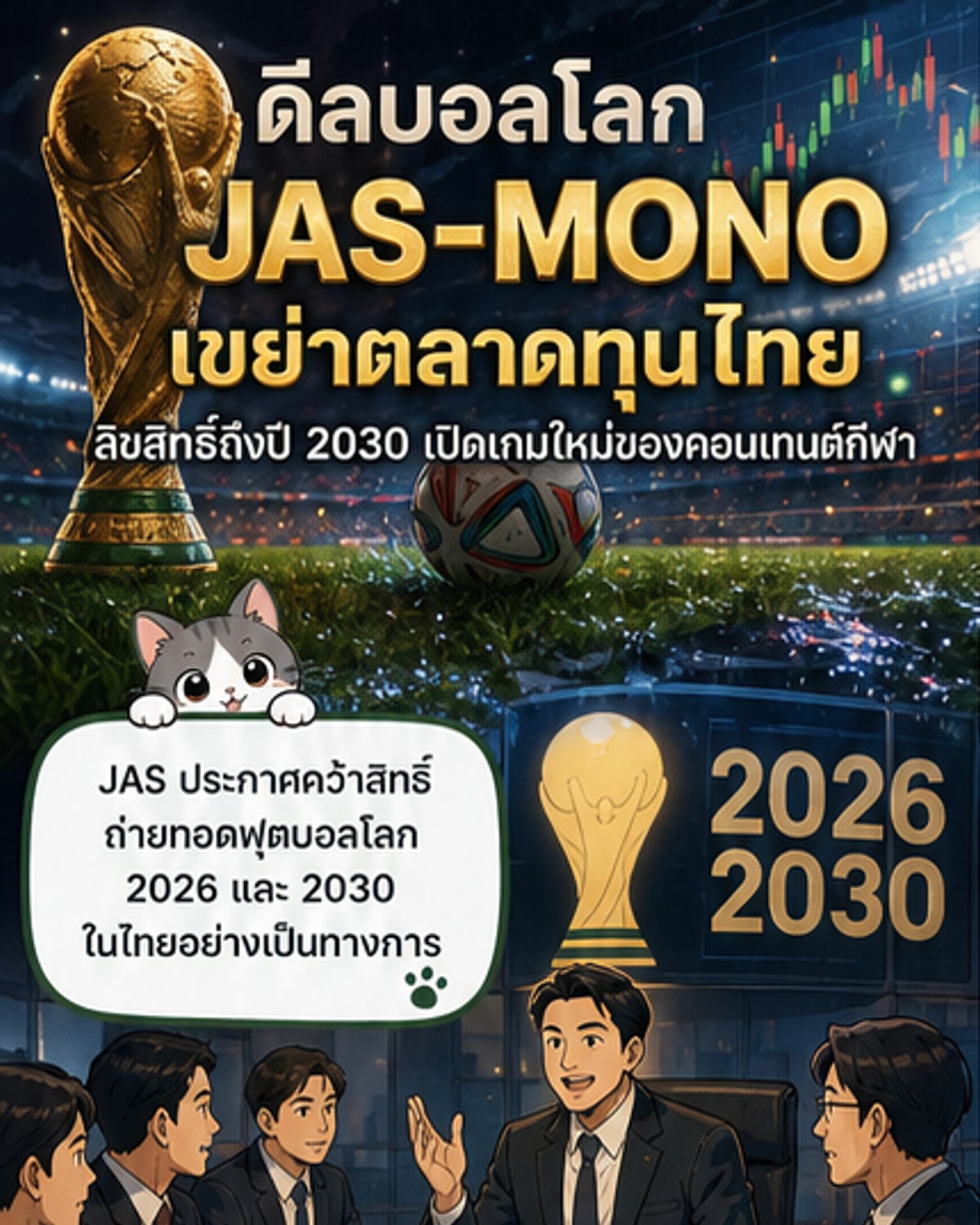 JAS-MONO คว้าลิขสิทธิ์บอลโลก 2 สมัย