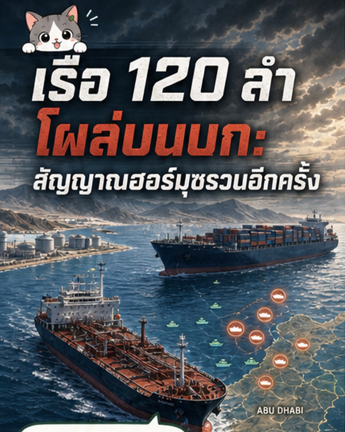 เรือ 120 ลำหายไปบนบก
