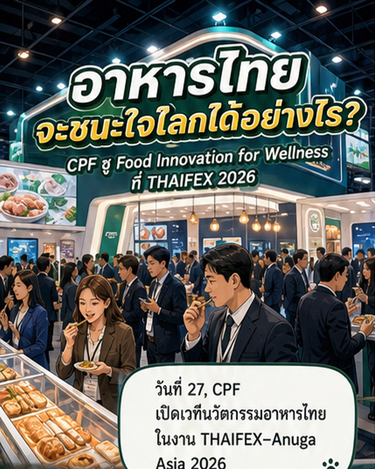 ซีพีเอฟชูนวัตกรรมอาหารเพื่อสุขภาพสู่เวทีโลก