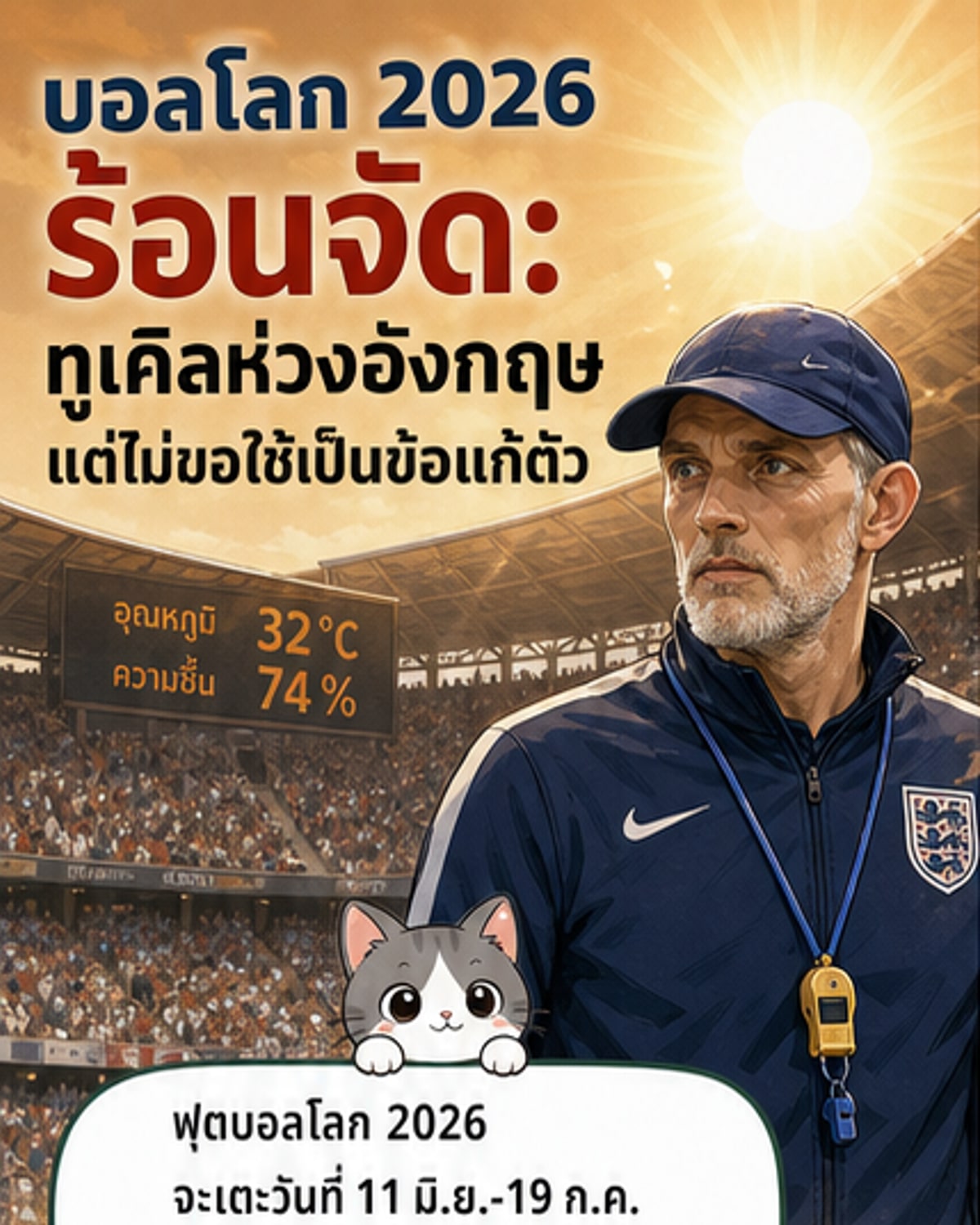 ทูเคิลกังวลอากาศร้อนโลก 2026