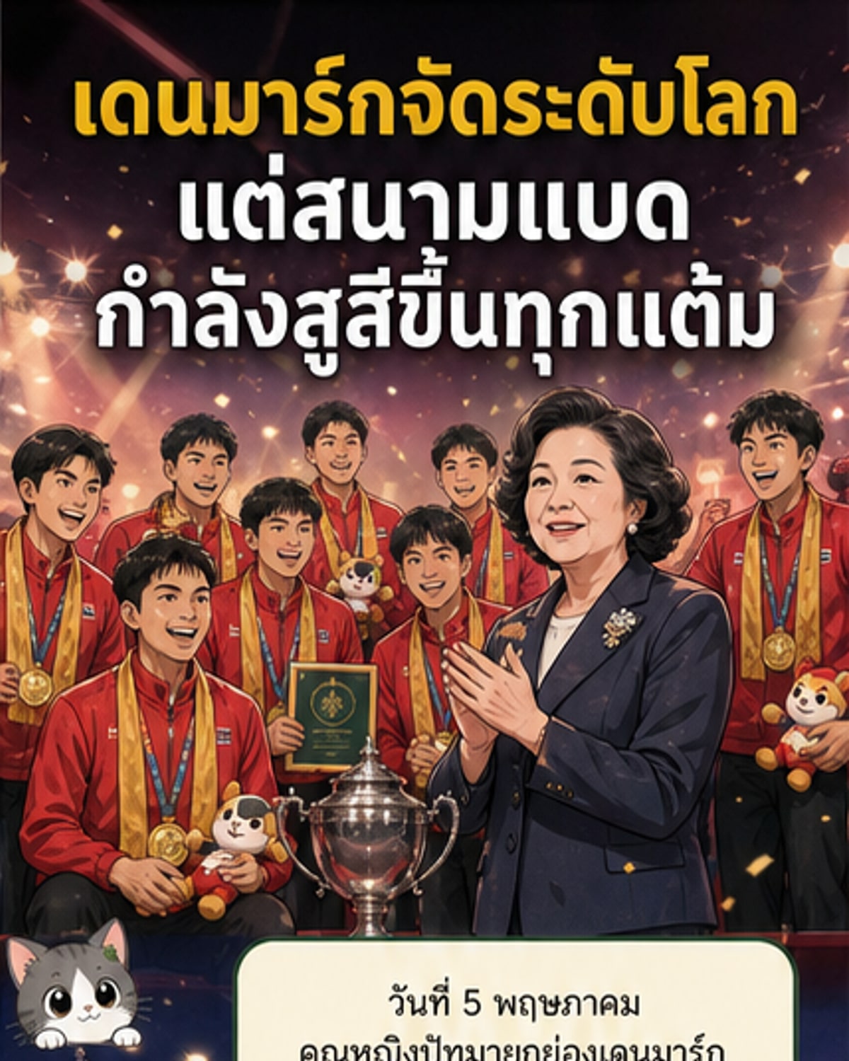 เดนมาร์กจัดแบดทีมโลก 2026 ยอดเยี่ยม