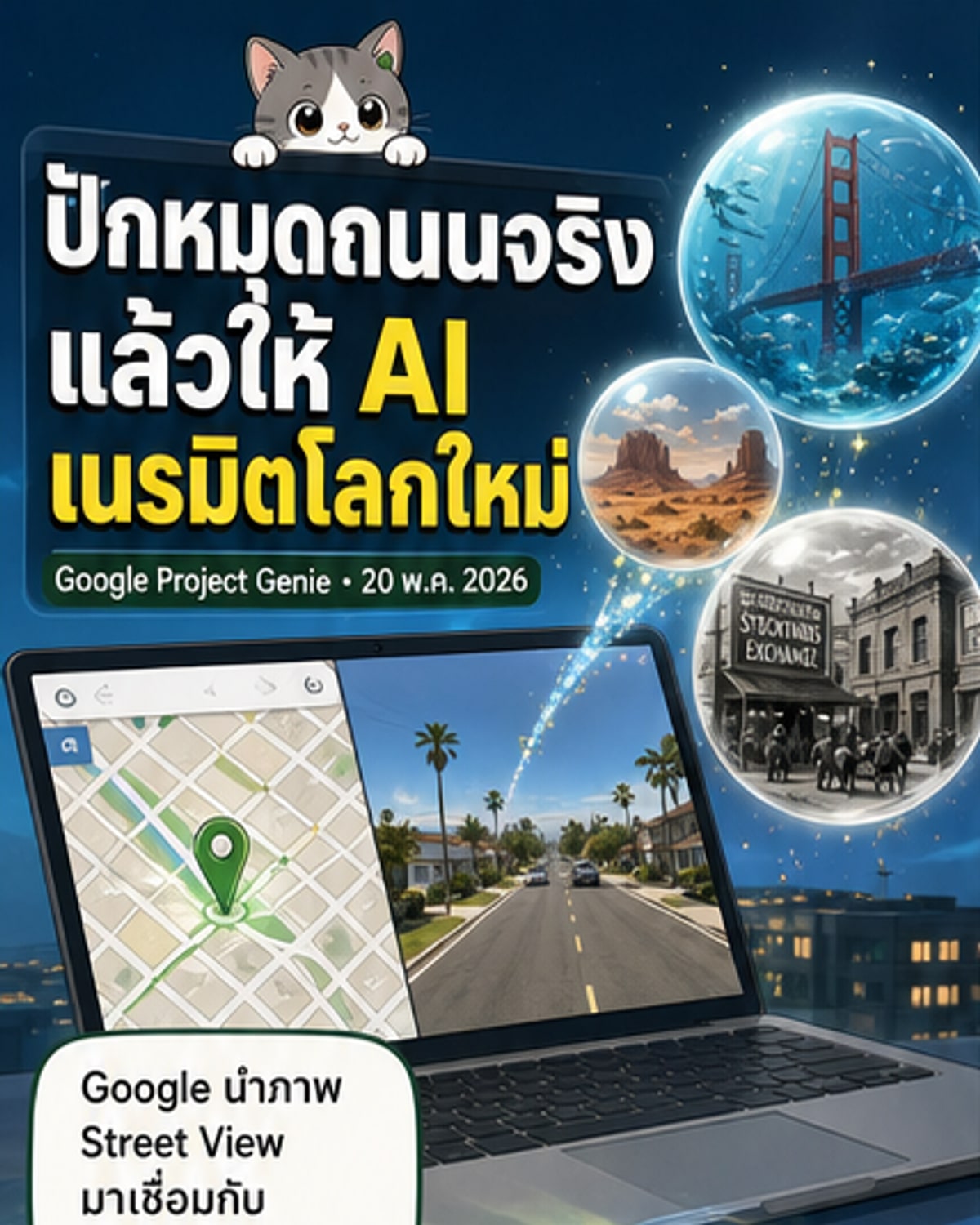 Google ผสาน Street View เข้ากับ Project Genie